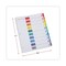Universal 11 in. x 8.5 in. 10-Tab Deluxe Table of Contents Dividers for Printers - White (6/Pack)